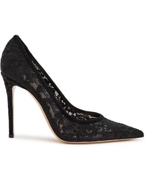 Gianvito Rossi Claudia 110 Lace Pumps - Black