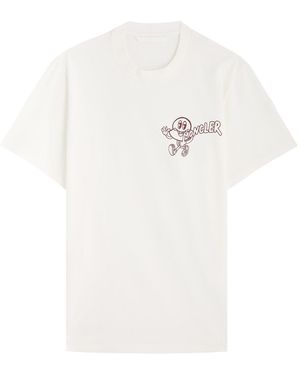 Moncler Logo Cotton T-Shirt - White