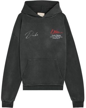 Duke & Dexter Helmet Printed Cotton Sweatshirt - Grey