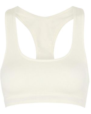 Prism Elated Ribbed Sports Bra - White