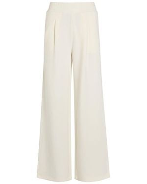 Varley The Extra Wide Leg 32 Stretch-Jersey Sweatpants - White