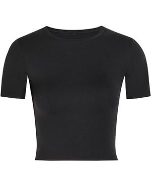 Nike Zenvy Infinasoft Jersey Cropped T-Shirt - Black