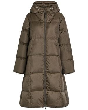 Varley Katya Hooded Padded Nylon Coat - Brown