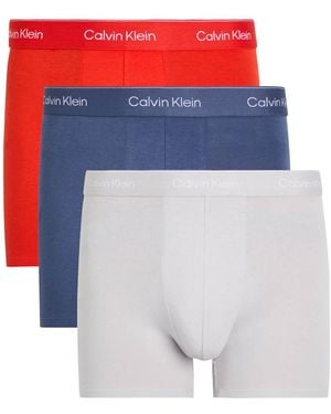 Calvin Klein Icon Stretch-Cotton Boxer Briefs - Blue