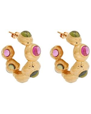 Joanna Laura Constantine Statement 18Kt-Plated Hoop Earrings - Metallic