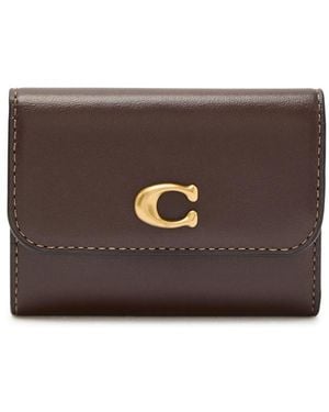 COACH Essential Logo Leather Wallet - Brown