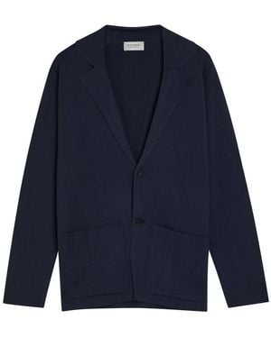 John Smedley Narah Merino Wool Cardigan - Blue
