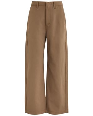 Citizens of Humanity Ayla Wide-Leg Cotton Trousers - Brown