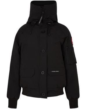 Canada Goose Chilliwack Hooded Shell Bomber Jacket - Black