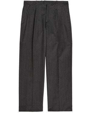 Our Legacy Slack Pinstriped Woven Trousers - Grey