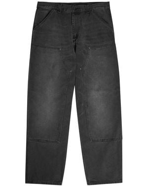 Carhartt Panelled Wide-Leg Denim Jeans - Grey