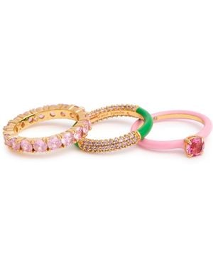Kate Spade Hint Of Shimmer Rings - Pink