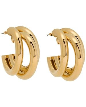 Rabanne Layered Hoop Earrings - Metallic