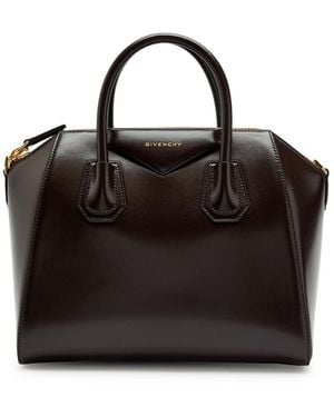 Givenchy Antigona Small Leather Top Handle Bag - Black
