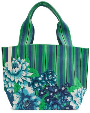 ALÉMAIS Margo Jacquard Knit Tote Bag - Green