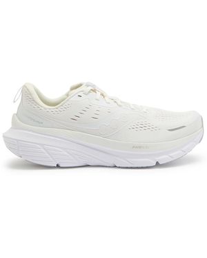 Saucony Guide 18 Panelled Mesh-Knit Trainers - White