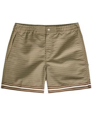 CHE Lucena Printed Stretch-Shell Swim Shorts - Green