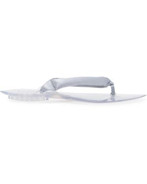 Alaïa Satin And Tpu Flip Flops - White
