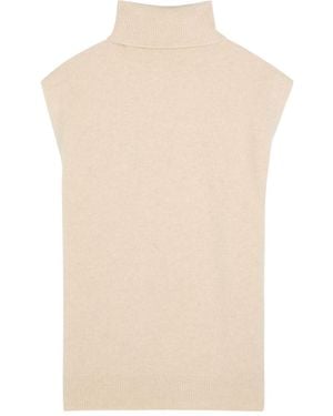 JOSEPH Cashmere-Blend Vest - Natural