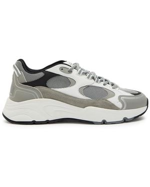 Cleens Pulse Runner Paneled Mesh Sneakers - White