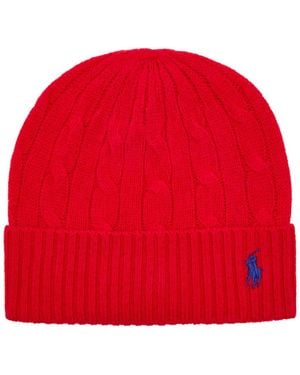 Polo Ralph Lauren Logo-Embroidered Wool And Cashmere-Blend Beanie