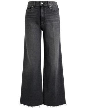PAIGE Anessa Wide-Leg Jeans - Grey