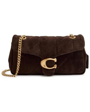 COACH Tabby 26 Quilted Suede Shoulder Bag - Brown