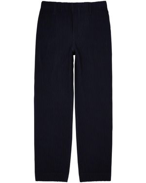 Homme Plissé Issey Miyake Pleated Straight-Leg Trousers - Blue