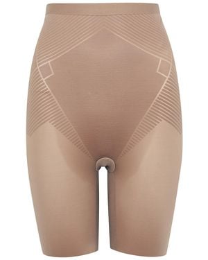 Spanx Thinstincts 2.0 High-waist Mid-thigh Shorts - Natural