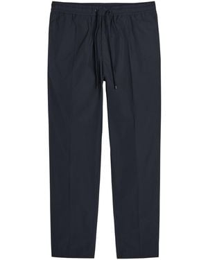 Moncler Tapered-Leg Shell Trousers - Blue