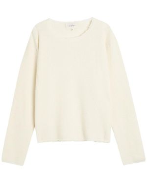 Second Layer Friends Waffle-Knit Wool-Blend Jumper - White