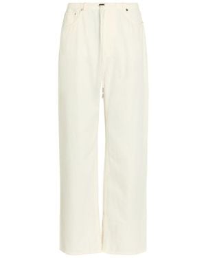 Rails Normandie Drawstring Straight-Leg Jeans - White