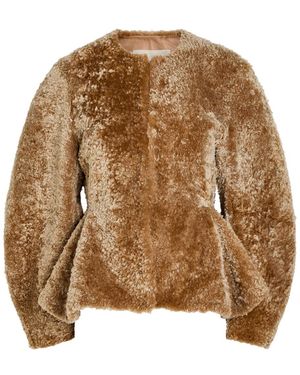 LIBEROWE Bear Shearling Jacket - Brown