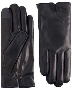 Handsome Stockholm Essentials Leather Gloves - Black