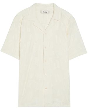 Forét Floral Jacquard Cotton-Blend Shirt - White