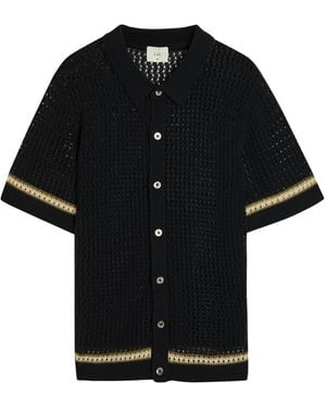 CHE Benicio Crot-Knit Shirt - Black