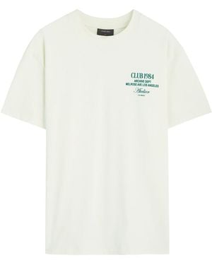 Club 1984 La Depth Printed Cotton T-Shirt - White
