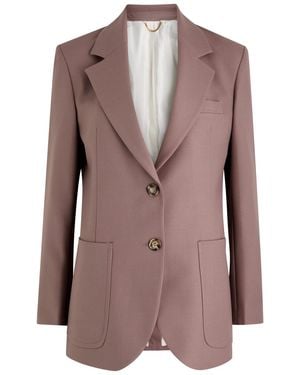 Victoria Beckham Twill Blazer - Brown