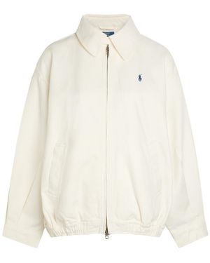 Polo Ralph Lauren Logo-Embroidered Twill Jacket - Natural