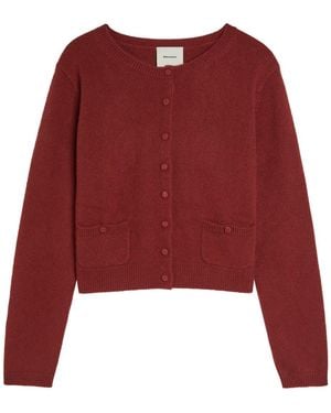 Reformation Clara Cashmere Cardigan - Red