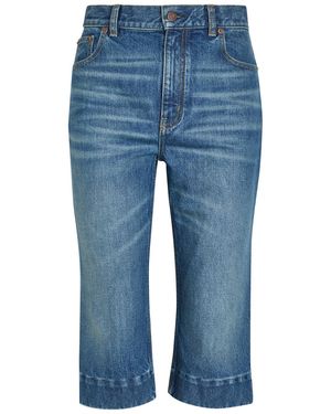 Chloé Cropped Straight-Leg Jeans - Blue