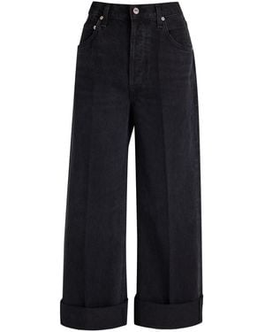 Citizens of Humanity Ayla Baggy Cuffed Crop Jeans - Blue