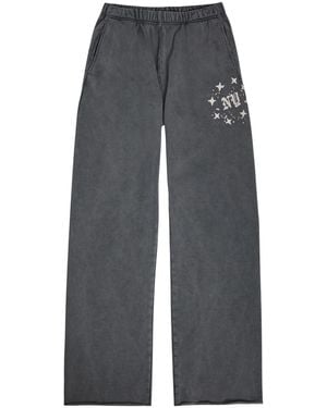 Duke & Dexter Ny Paint Splatter Cotton Joggers - Grey