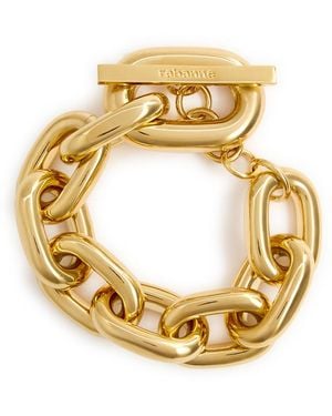 Rabanne Xl Link Chain Bracelet - Metallic