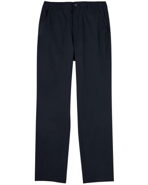 Oliver Spencer Drawstring Cotton-Twill Trousers - Blue