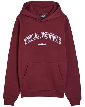 Tala Logo-Embroidered Hooded Cotton-Blend Sweatshirt
