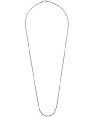 Tom Wood Curb M Sterling Chain Necklace - White