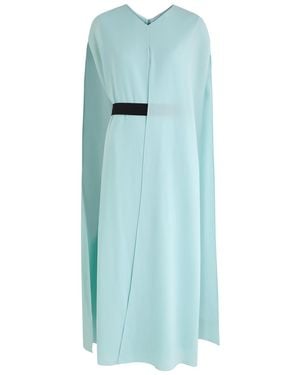 ROKSANDA Fyera Cape-Effect Maxi Dress - Blue