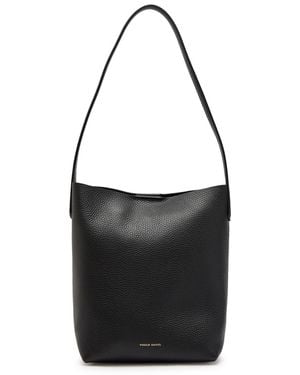 Mansur Gavriel Everyday Cabas Grained Leather Shoulder Bag - Black