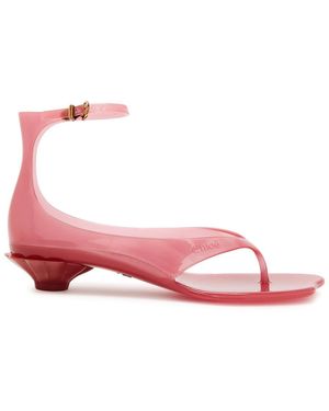 Chloé 25 Logo Jelly Sandals - Pink